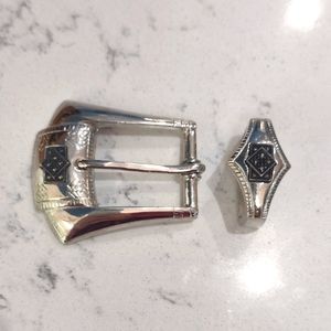 Judith Jack marcasite vintage belt buckle set